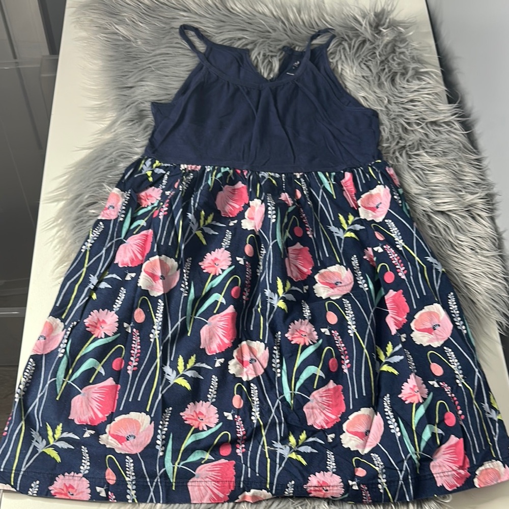 GAP Kids Blue and Pink Halter Sundress Sleeveless Casual